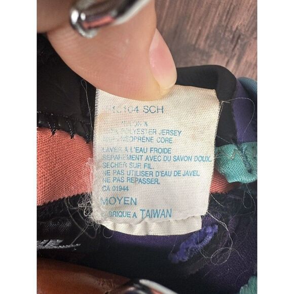 Nike Aqua Gear Full‎ Body Wetsuit Womens Medium Elephant Print Vintage 80s 90s - Picture 6 of 16